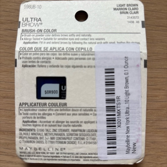 Maybelline Ultra Brow Brush-On in Light Brown New - Picture 2 of 2